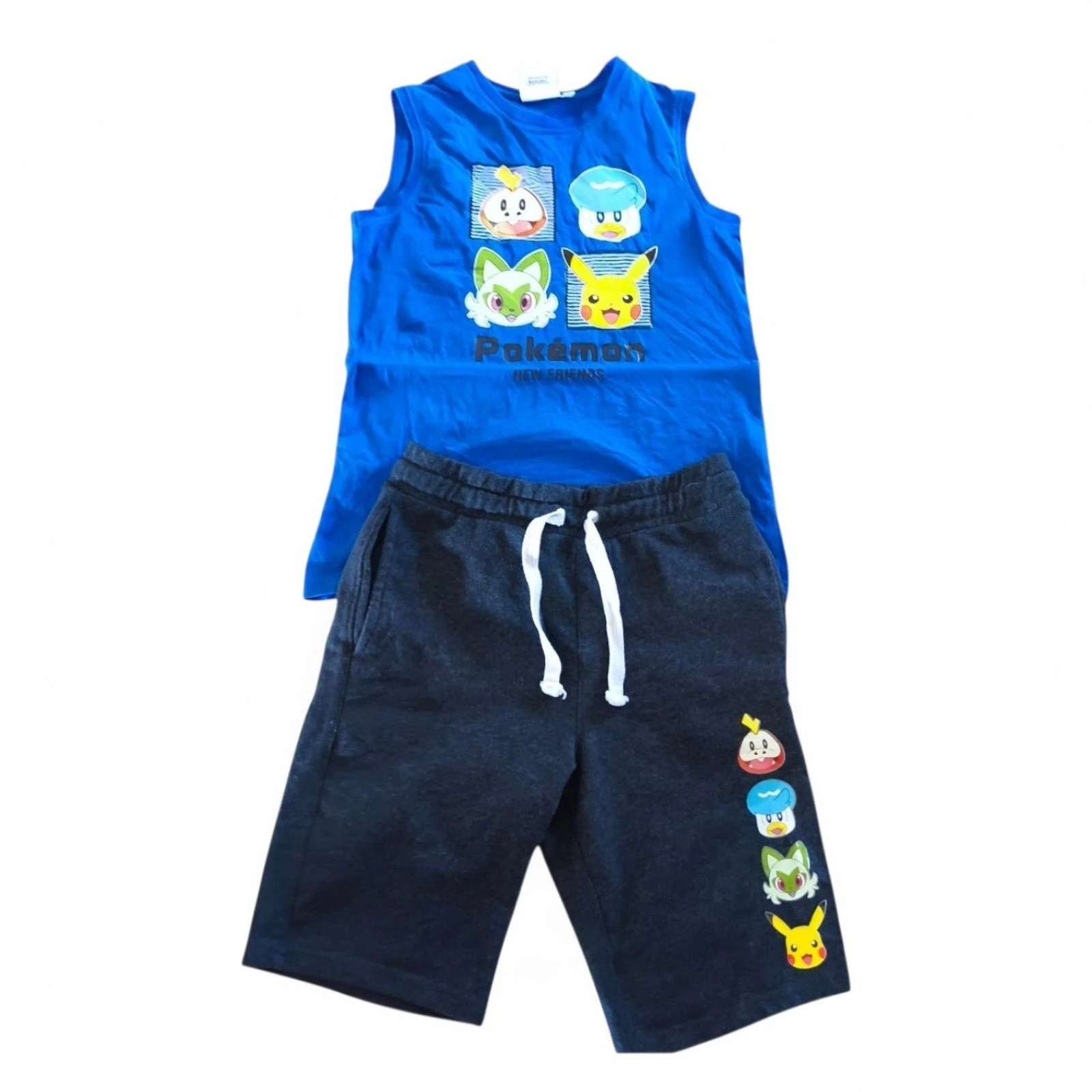 Conjunto Pokémon para meninos de 10 anos com short e regata – photo 8